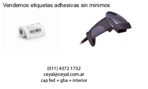 Vendemos etiquetas adhesivas sin minimos