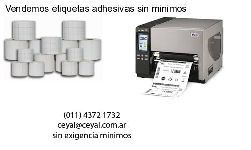 Vendemos etiquetas adhesivas sin minimos