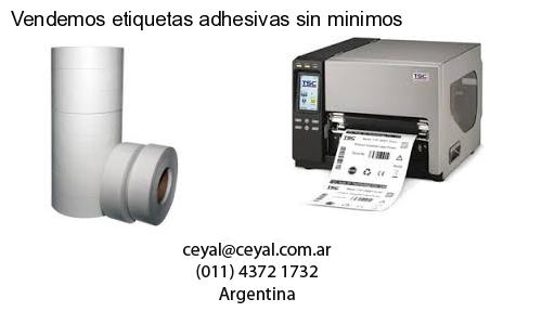 Vendemos etiquetas adhesivas sin minimos