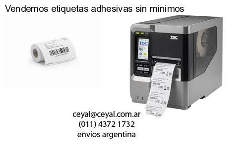 Vendemos etiquetas adhesivas sin minimos