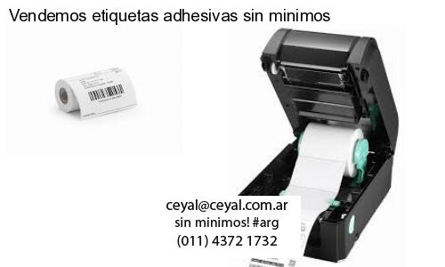 Vendemos etiquetas adhesivas sin minimos
