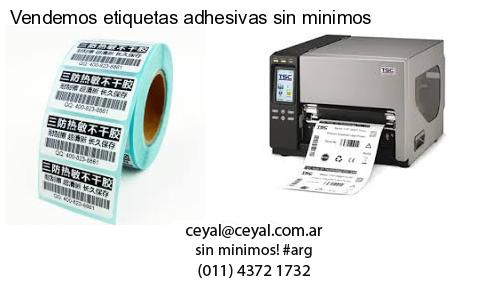 Vendemos etiquetas adhesivas sin minimos