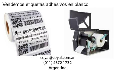 Vendemos etiquetas adhesivos en blanco