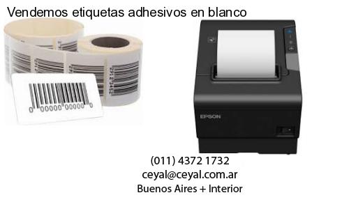 Vendemos etiquetas adhesivos en blanco