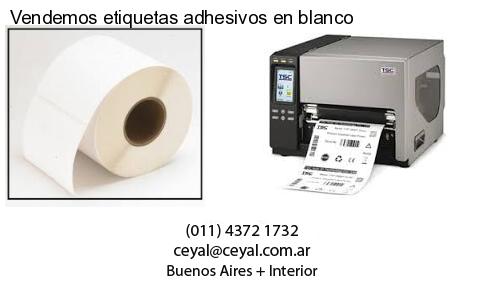 Vendemos etiquetas adhesivos en blanco