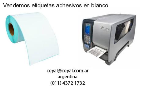 Vendemos etiquetas adhesivos en blanco