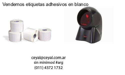 Vendemos etiquetas adhesivos en blanco