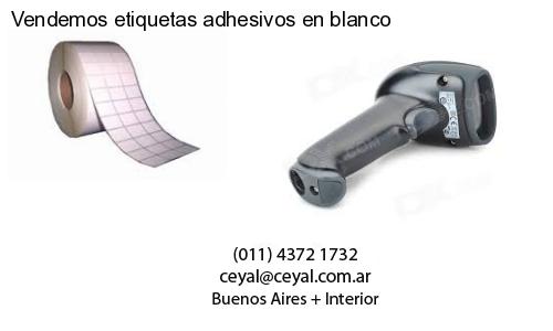 Vendemos etiquetas adhesivos en blanco