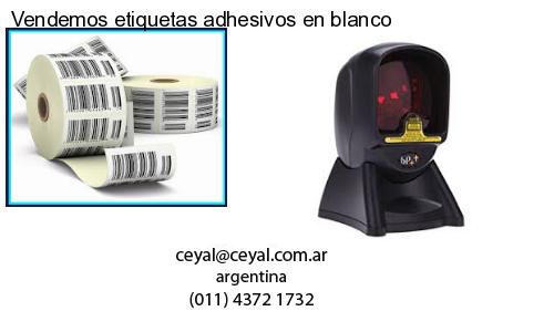 Vendemos etiquetas adhesivos en blanco