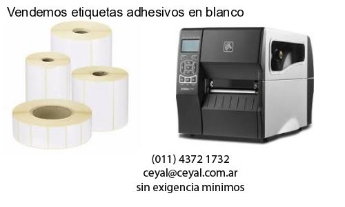 Vendemos etiquetas adhesivos en blanco