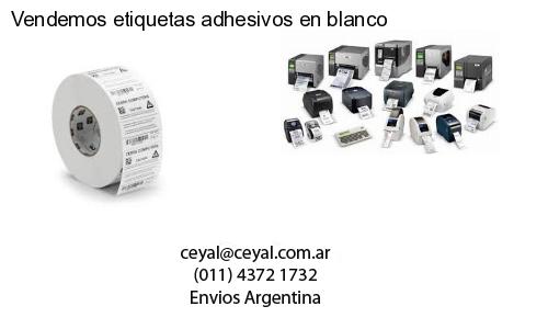 Vendemos etiquetas adhesivos en blanco