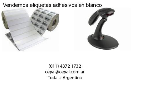 Vendemos etiquetas adhesivos en blanco