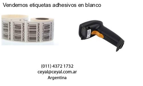 Vendemos etiquetas adhesivos en blanco