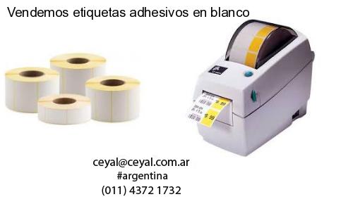 Vendemos etiquetas adhesivos en blanco