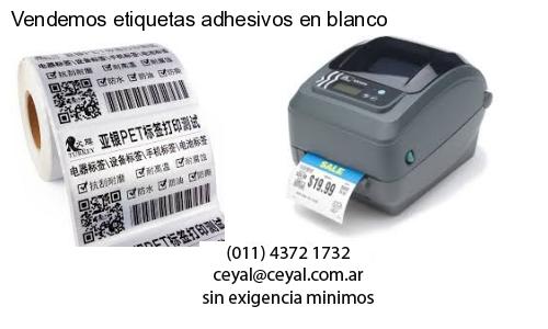 Vendemos etiquetas adhesivos en blanco