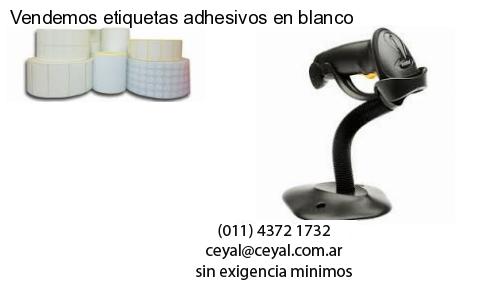 Vendemos etiquetas adhesivos en blanco