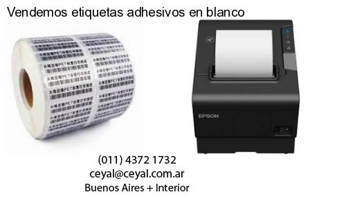 Vendemos etiquetas adhesivos en blanco