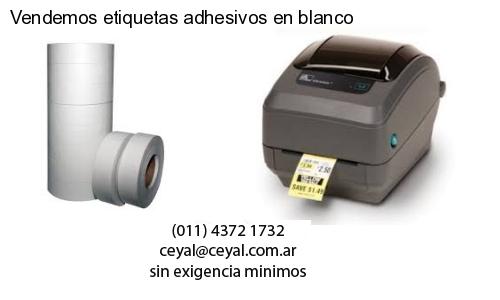 Vendemos etiquetas adhesivos en blanco
