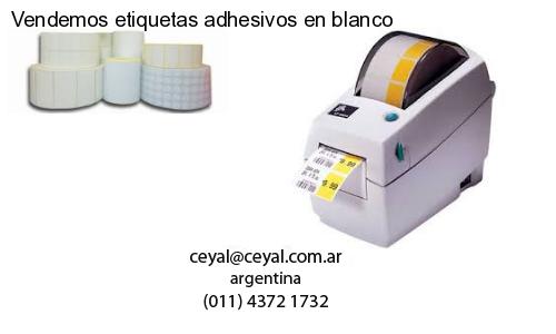 Vendemos etiquetas adhesivos en blanco
