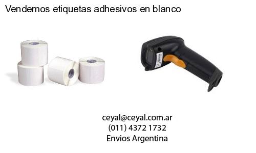 Vendemos etiquetas adhesivos en blanco