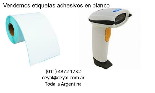 Vendemos etiquetas adhesivos en blanco