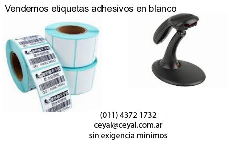 Vendemos etiquetas adhesivos en blanco