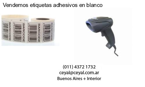 Vendemos etiquetas adhesivos en blanco