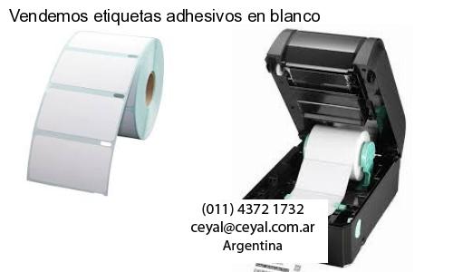 Vendemos etiquetas adhesivos en blanco