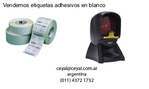 Vendemos etiquetas adhesivos en blanco