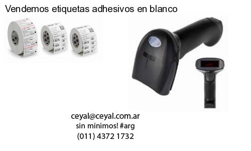 Vendemos etiquetas adhesivos en blanco