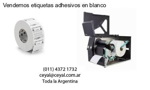 Vendemos etiquetas adhesivos en blanco