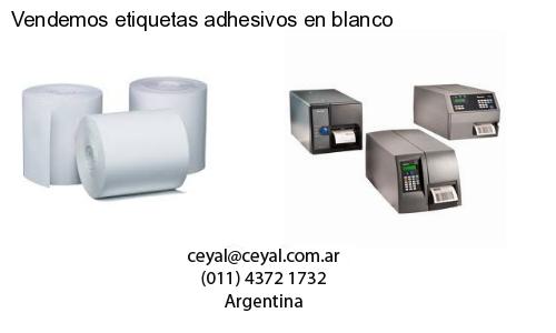 Vendemos etiquetas adhesivos en blanco