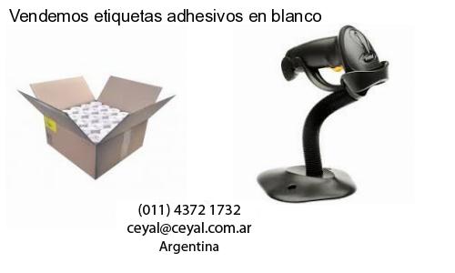 Vendemos etiquetas adhesivos en blanco