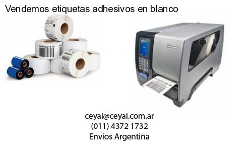 Vendemos etiquetas adhesivos en blanco