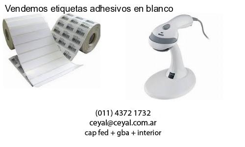Vendemos etiquetas adhesivos en blanco