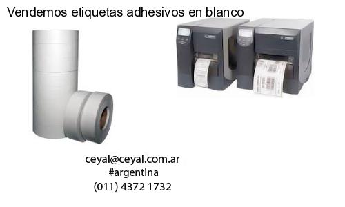 Vendemos etiquetas adhesivos en blanco