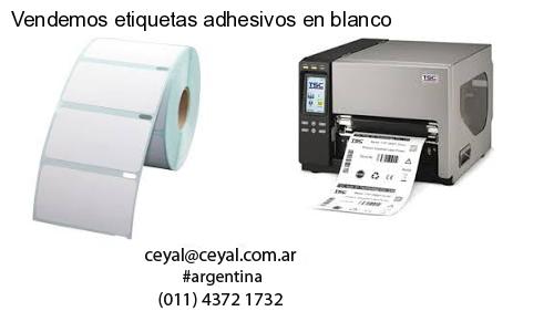 Vendemos etiquetas adhesivos en blanco