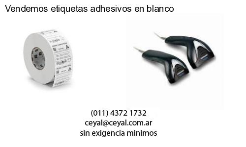 Vendemos etiquetas adhesivos en blanco