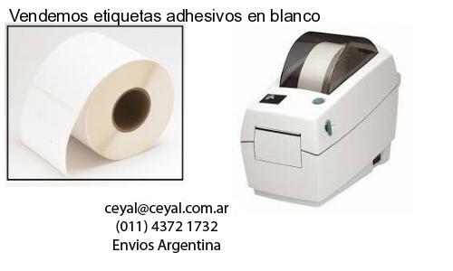 Vendemos etiquetas adhesivos en blanco
