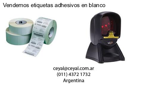 Vendemos etiquetas adhesivos en blanco