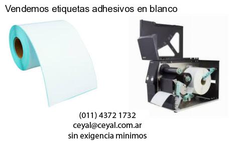 Vendemos etiquetas adhesivos en blanco