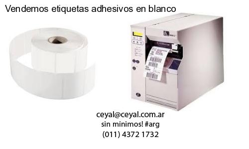 Vendemos etiquetas adhesivos en blanco