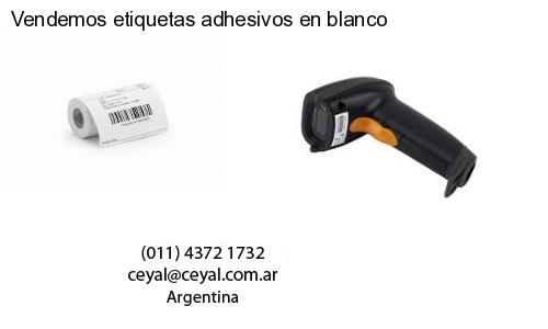 Vendemos etiquetas adhesivos en blanco