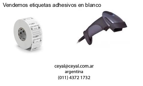 Vendemos etiquetas adhesivos en blanco
