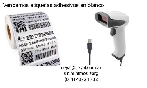 Vendemos etiquetas adhesivos en blanco