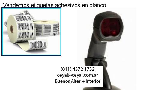 Vendemos etiquetas adhesivos en blanco