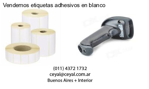 Vendemos etiquetas adhesivos en blanco