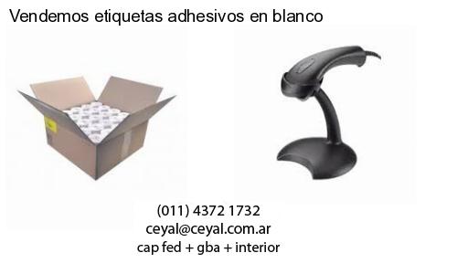 Vendemos etiquetas adhesivos en blanco