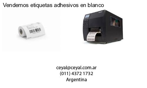 Vendemos etiquetas adhesivos en blanco