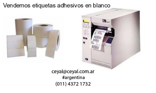 Vendemos etiquetas adhesivos en blanco